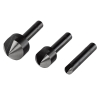 Countersink Set for plastic, 3 pcs. (Ø 6, 12, 16 mm)